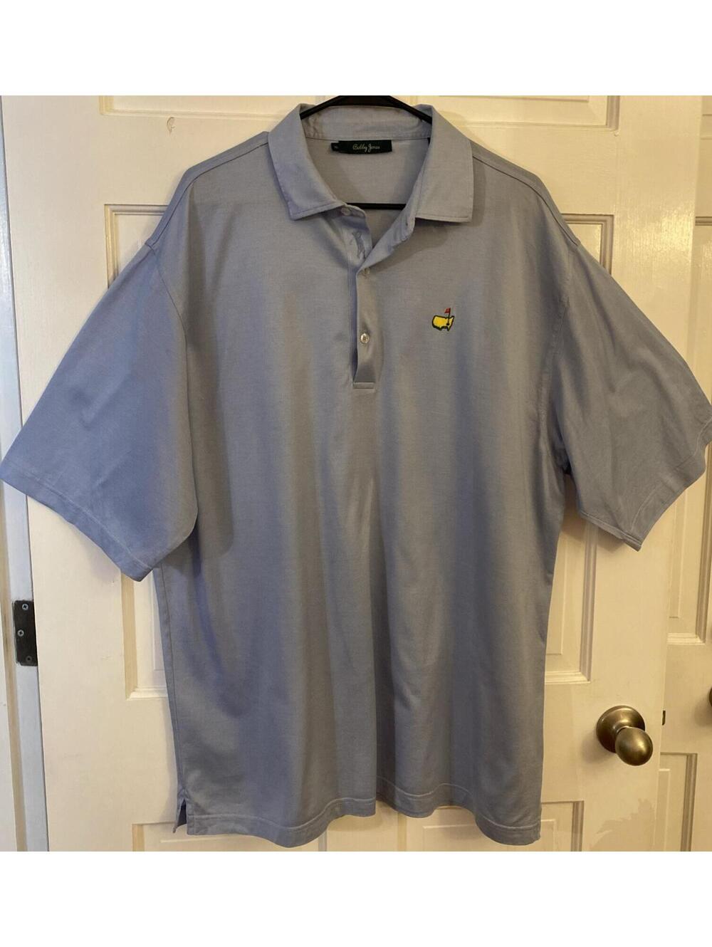 Bobby Jones Collection Men’s XL Powder Blue Masters Logo Golf Polo